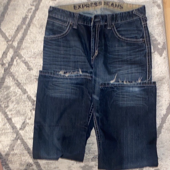 Like new Mens jeans by express size W34 L32 - Picture 6 of 16